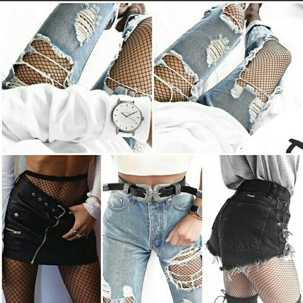 Fishnets that cover feet and go up to waist